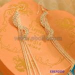 S-shaped chain drop earrings