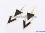 Triangle enamel earrings