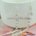 Elegant crystal drop earrings
