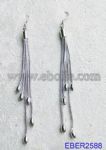 Unique snake chain drop earrings
