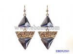 Retro triangle earrings 