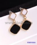 Square enamel stud earrings