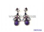 Retro rhinestone earrings