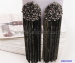 Vintage metal tassels chain earrings