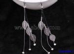 Multilayer leaves alloy earrings