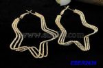 Difform metal hoop earrings