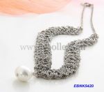 Chic Imitation Pearl Beaded Necklace