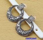 Ethnic style hoop earrings