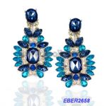 Sparkly water drop rhinestone earrings