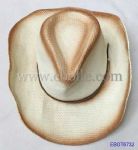 Men's Cowboy Straw Hats with Leather Belts