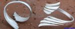 Wings style of sliver rings