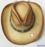 Cowboy Straw Hats with Beaded 