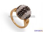 Sparkly diamond rose gold rings