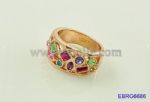 Zircon Rhinestone Rings, with Alloy Metal Element