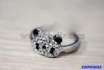 Elegant panda crystal rings
