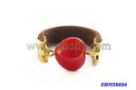 Red bean leather ring