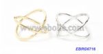 Stereoscopic hollow cross rings