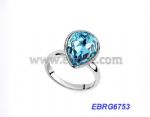 Sparkly Crystal Metal Alloy Ring