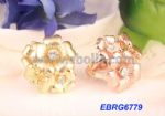Chrysanthemum with inlay crystal rings