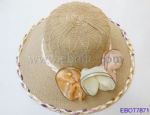 Chic Ladies' Straw Hats with Charming Flower 