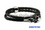 Vintage skull leather bracelet
