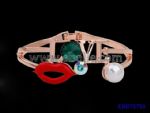 LOVE letters with magnet closure bangle