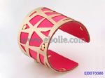 Gold plating leather cuff