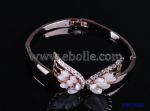 Opals Angel Wing Bangle, Gold Plating 