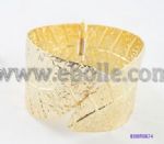 Gold plating leaves cuff