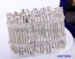 Metal with crystal decoration elastic bracelets