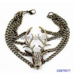 Retro deer metal bracelets 