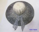 Unique Women's Straw Hats with Leopard Ribbon