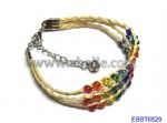 Colorful beads straw bracelets