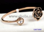 Enamel flower cuff