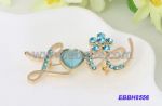 Special Design Love Typeface Rhinestone Brooches