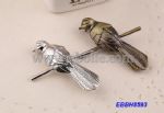 Vintage metal parrot brooch