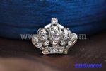 luxurious crystal crown brooch 