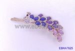 Peafowl Diamante Hair Clips