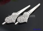 Heart Diamante Hair Clips