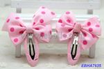 Children's Fabric Bowknot Hair Clips