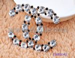 Chanel-Shape Diamante Brooch