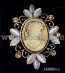 Portrait Opal Brooch