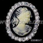 Portrait Diamante Brooch