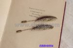 Metal Feather Brooch Pin