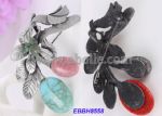 Metal Calaite Bud Brooch