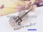 Violin Diamante Brooches
