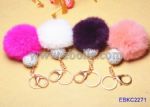 Fancy nice ball plush floating bag keychains