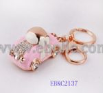 Customized Words Engraved 3D Fashion Metal Mini Classic Car Keychain for Gift