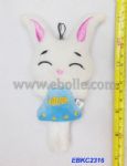 Keychain with teddy rabbit shaped Charms
