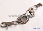 Vintage Pu leather glasses shaped keychains
